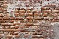 17th century brick wall background Royalty Free Stock Photo